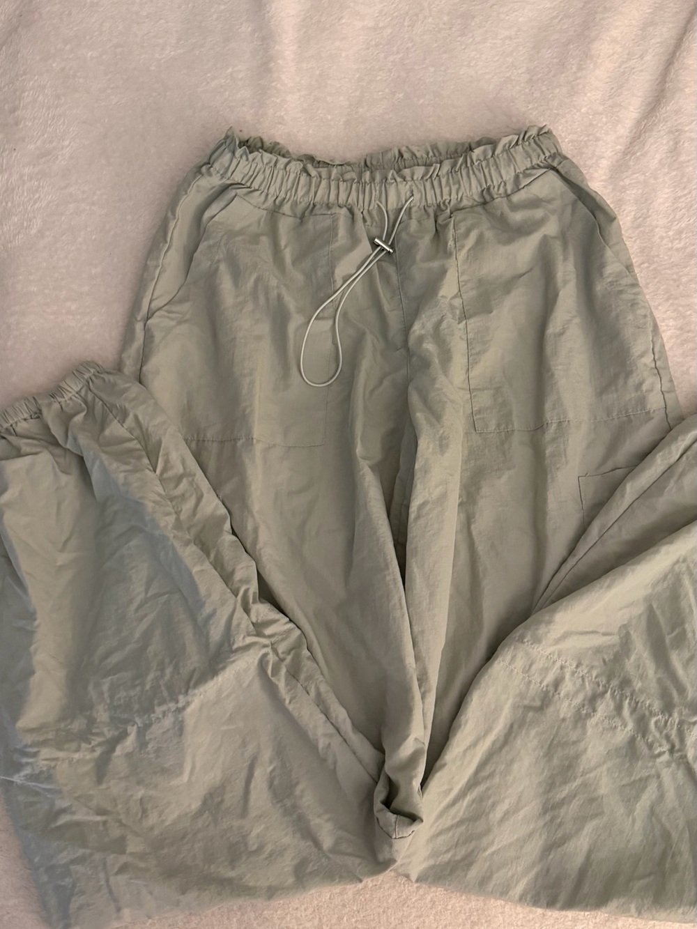 Light Green parachute pants